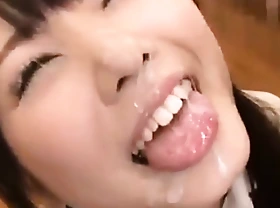Cute japanese girl receive piles cum in the first place high her face FULL VIDEO:  porn xxx usheethe XXX videotape hblt