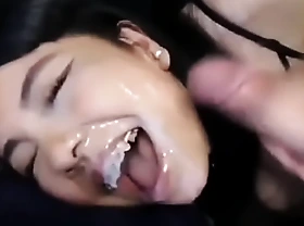 Asian teen amateur facial