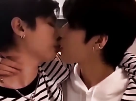 interesting asian kissing