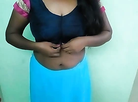 Hot tamil aunty in half-top