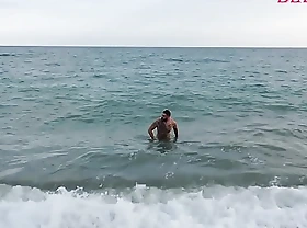 Cum on the beach - Magic Javi