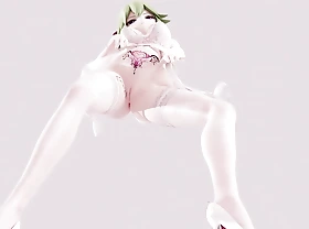 Thick Kuki Shinobu In White Lingerie - Ass Focus