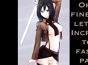 Officer Mikasa Ackerman JOI (Attack aloft the inform of of Titan)