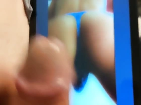 Jerking to a hot Japanese ass film over