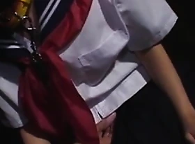 Cum in the first place face for Japan schoolgirl
