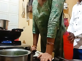 Indian hot wife got fucked space fully cooking in scullery